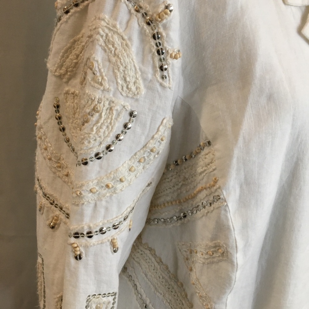 🆕 Chico’s Linen Jacket - Picture 2 of 10
